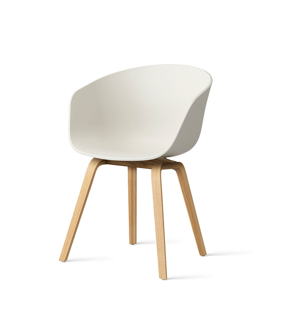 HAY About A Chair 22 Melange Wit/Eiken