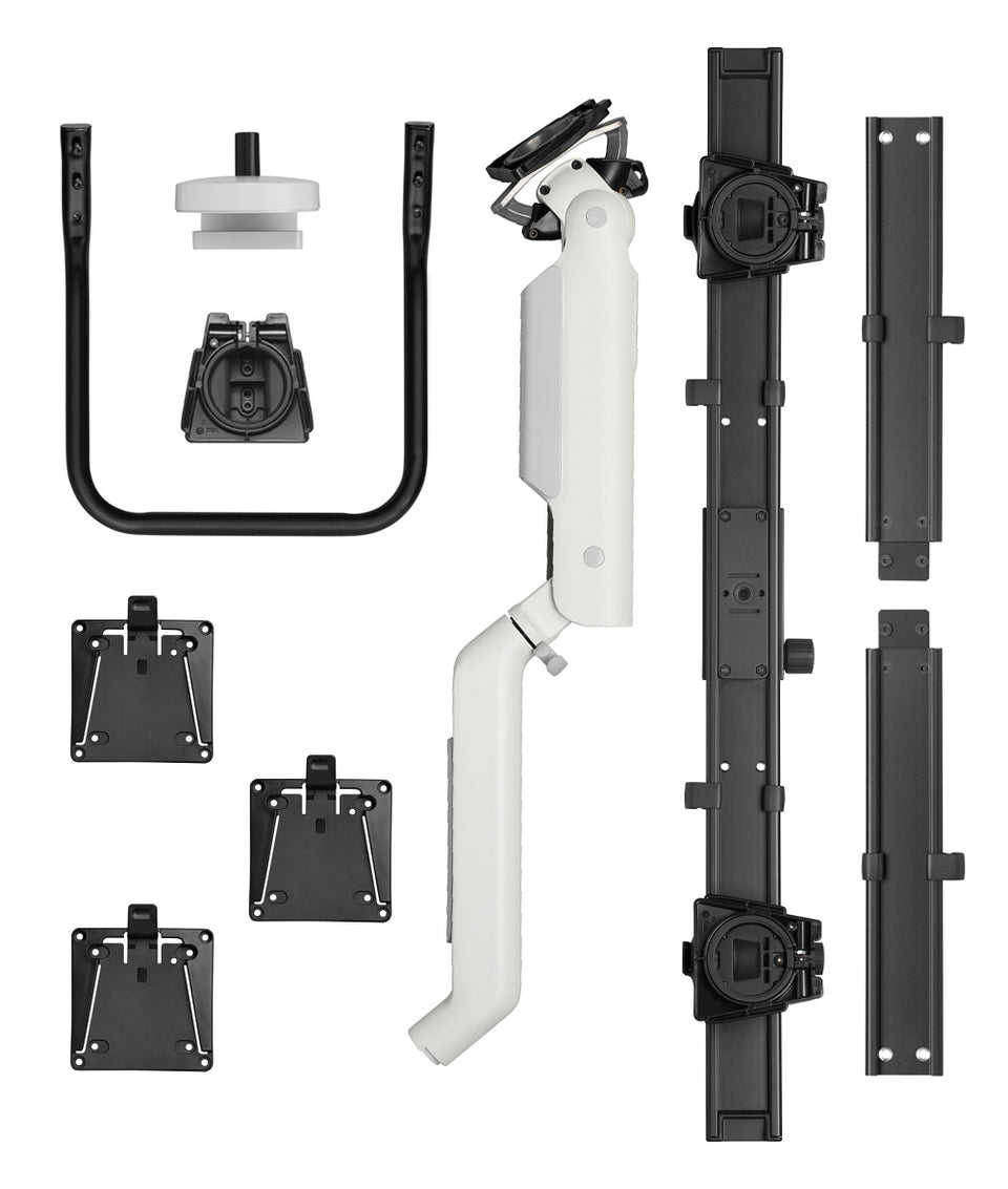 Drievoudige Flo X-monitorarm groot