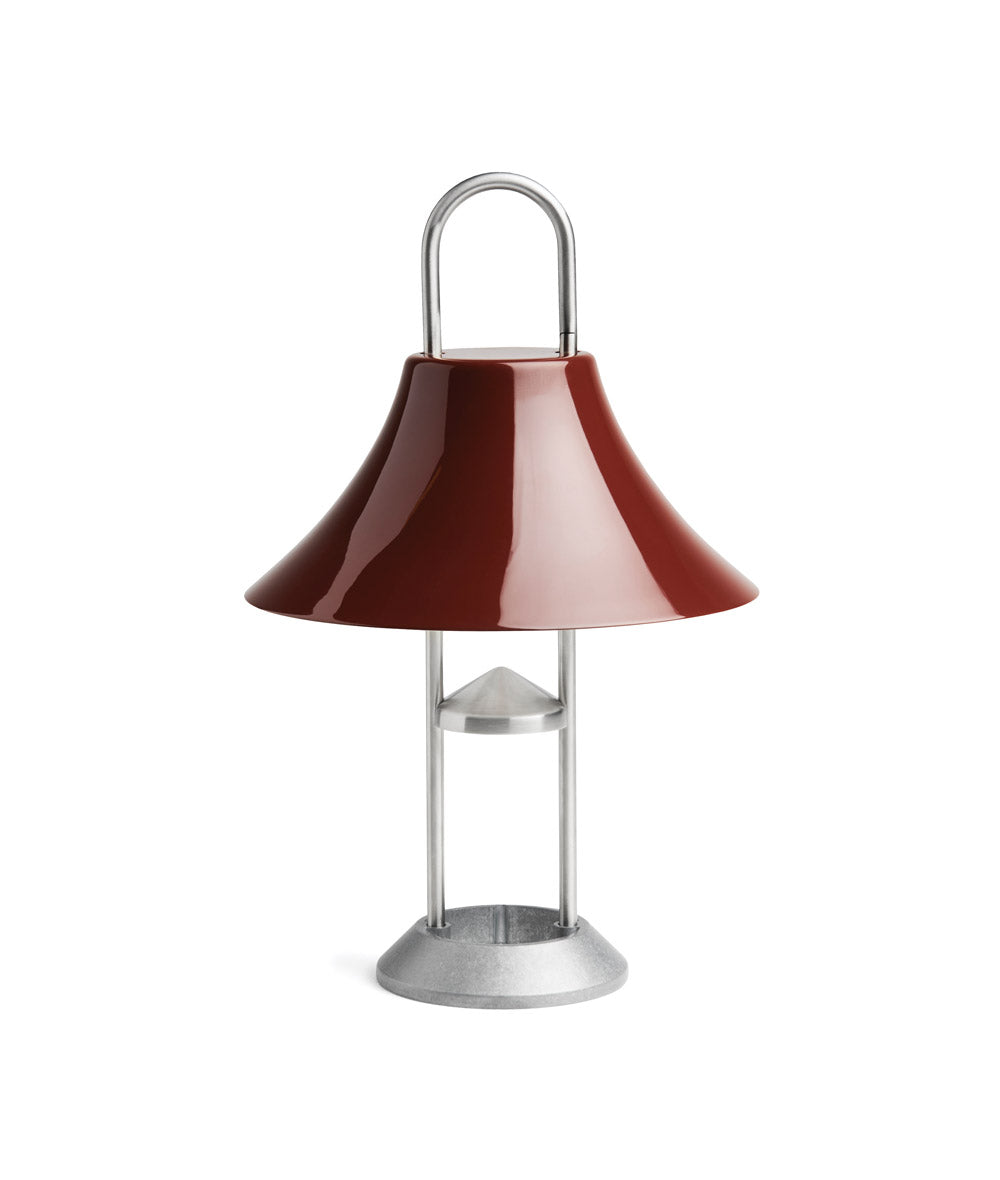 HAY Mousqueton Portable Lamp Roestvrij staal