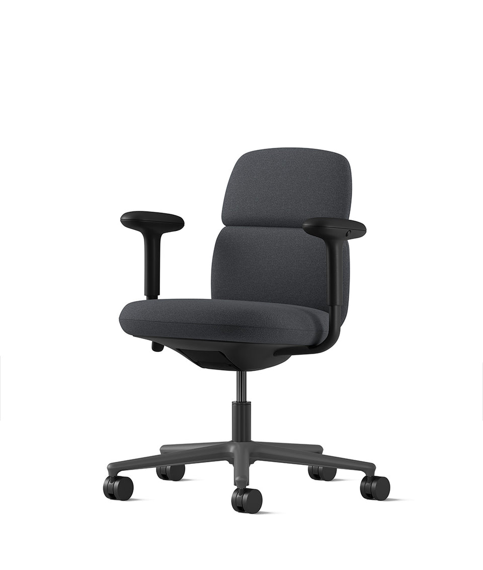 Asari Knight/Graphite Mid Back-stoel