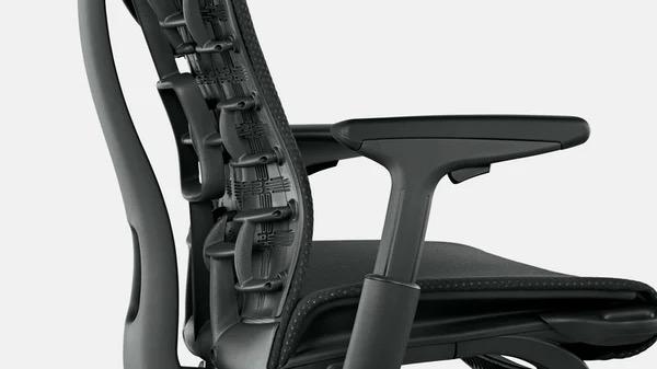 The three sizes of Aeron office chairs