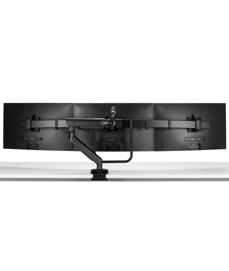 Drievoudige Flo X-monitorarm groot