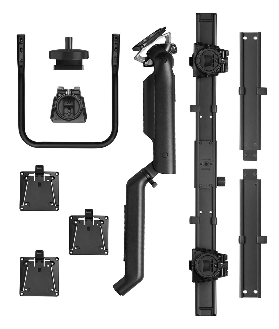 Drievoudige Flo X-monitorarm groot