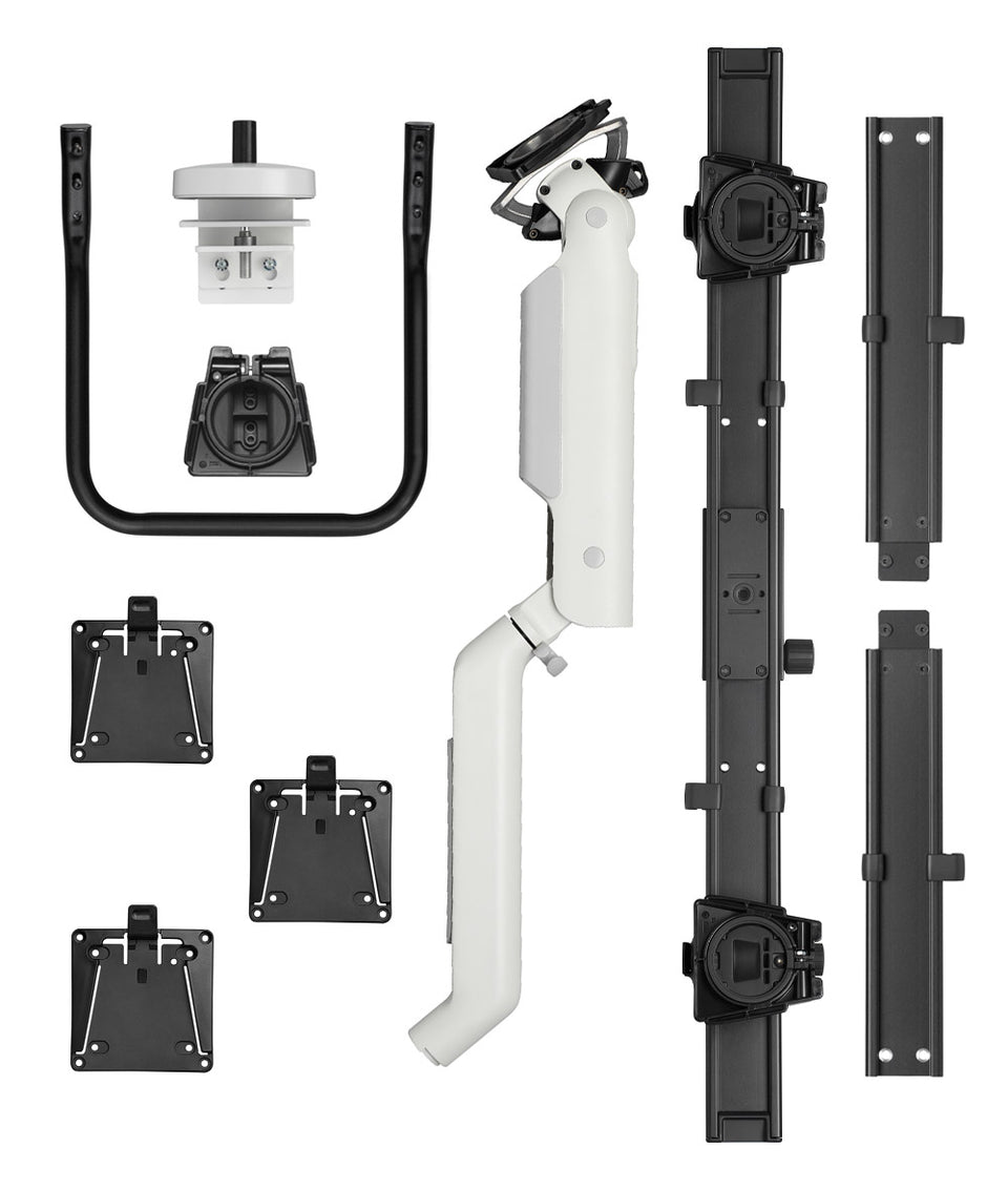 Drievoudige Flo X-monitorarm groot