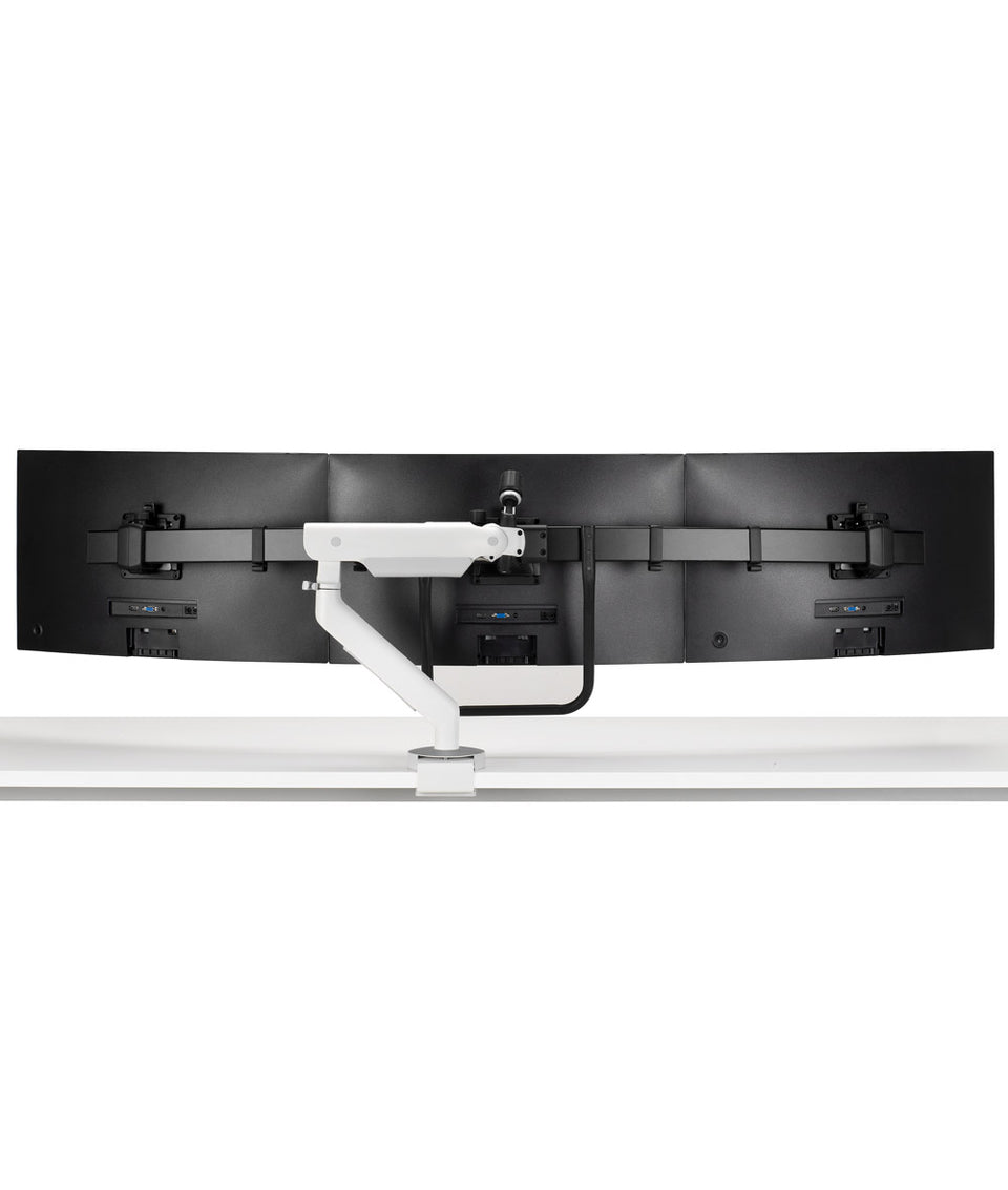 Drievoudige Flo X-monitorarm groot