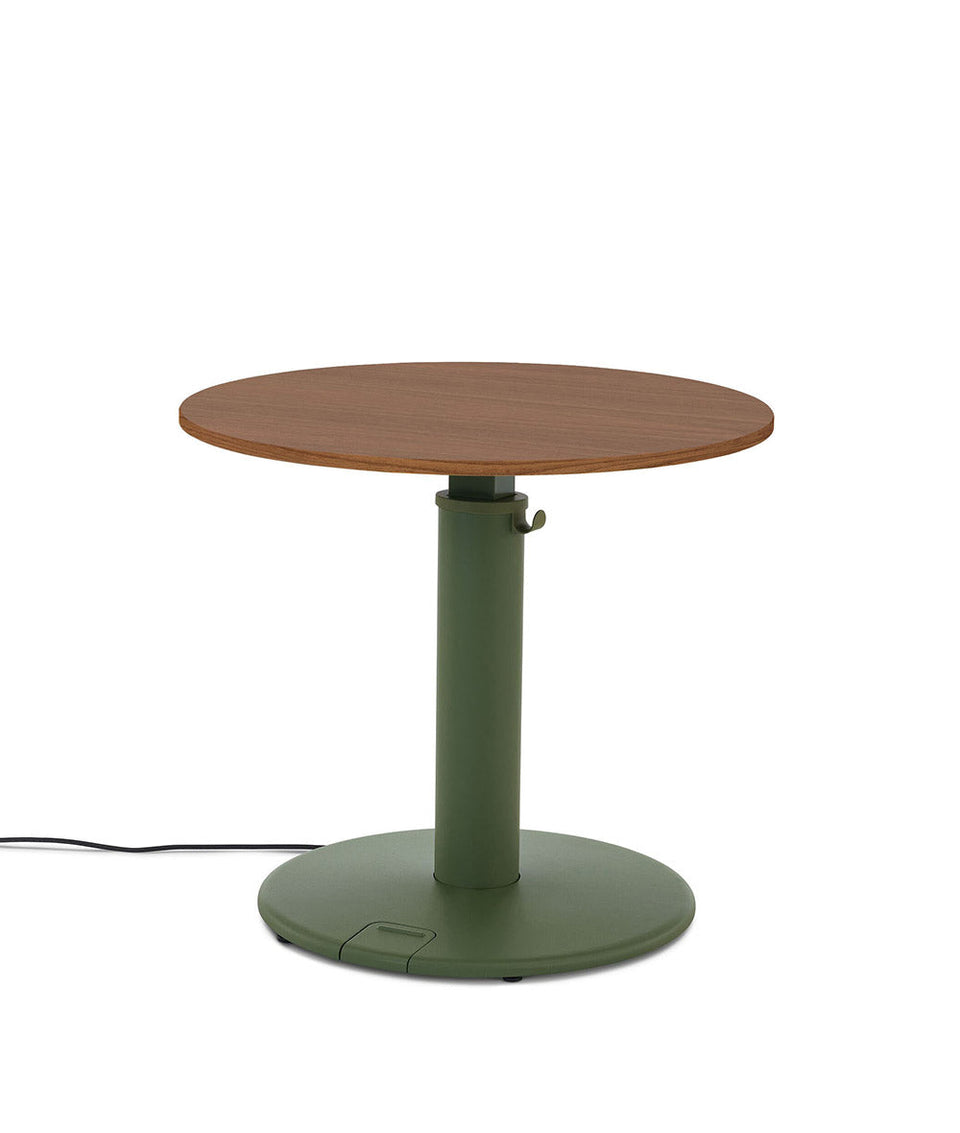 OE1 Round Standing Desk Light Ash 
