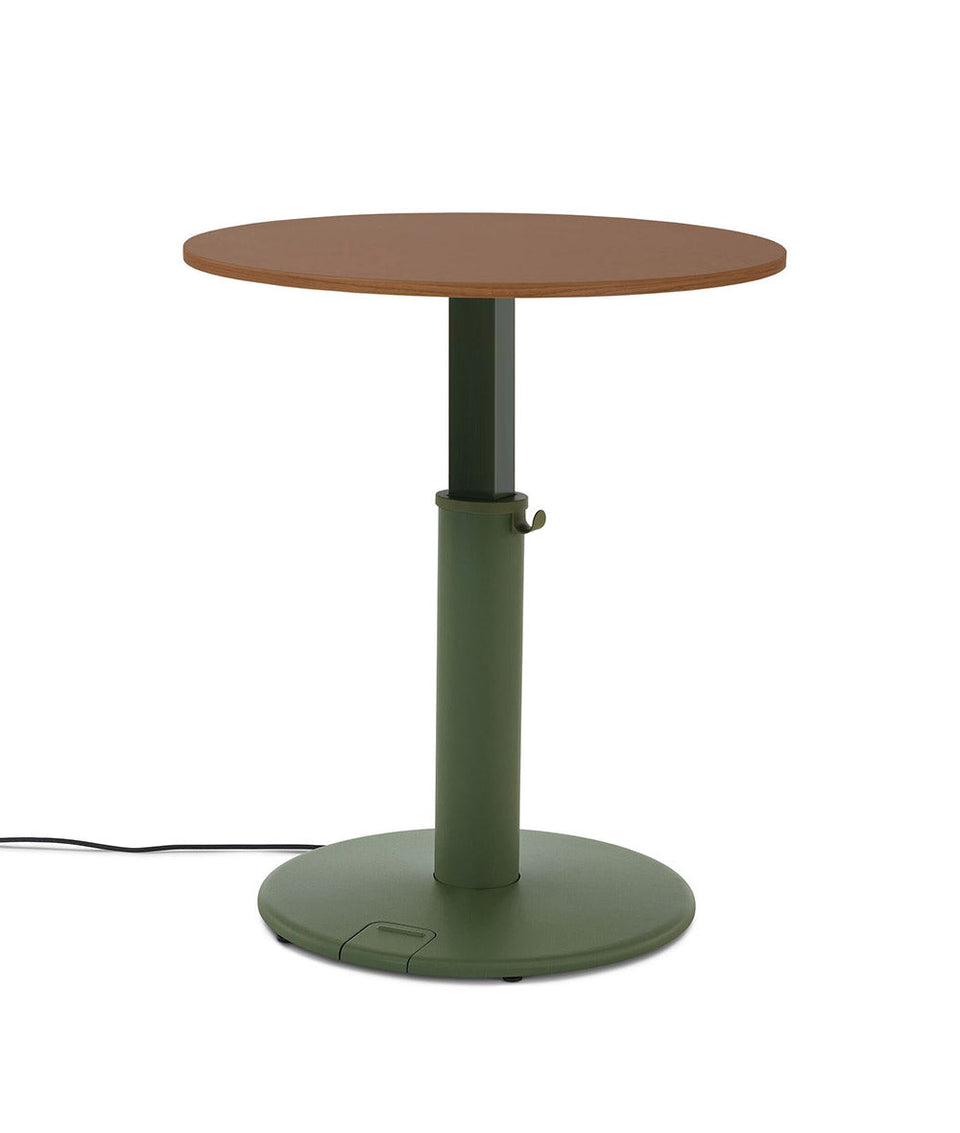 OE1 Round Standing Desk Light Ash 