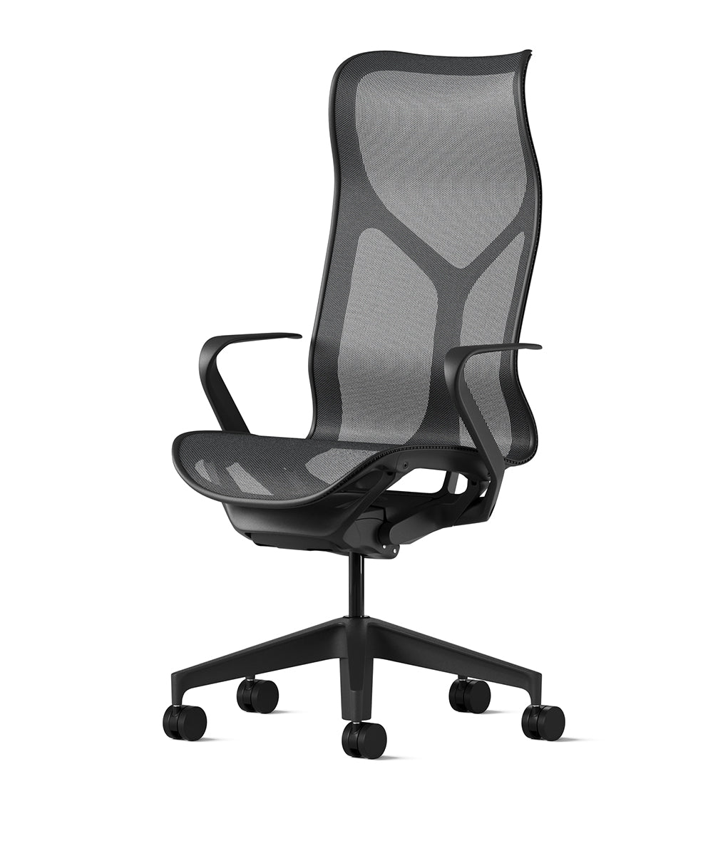 Cosm High-Back Graphite/Graphite bureaustoel
