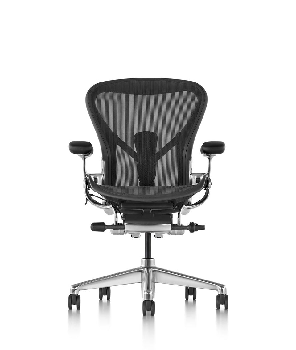 Aeron Graphite/Gepolijst bureaustoel